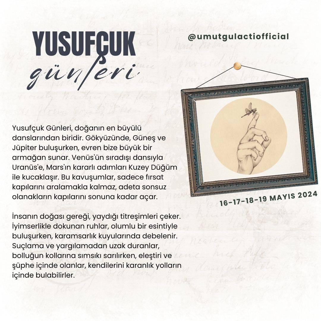 Yusufçuk Günleri: Şansın ve Bereketin Büyülü Dansı
