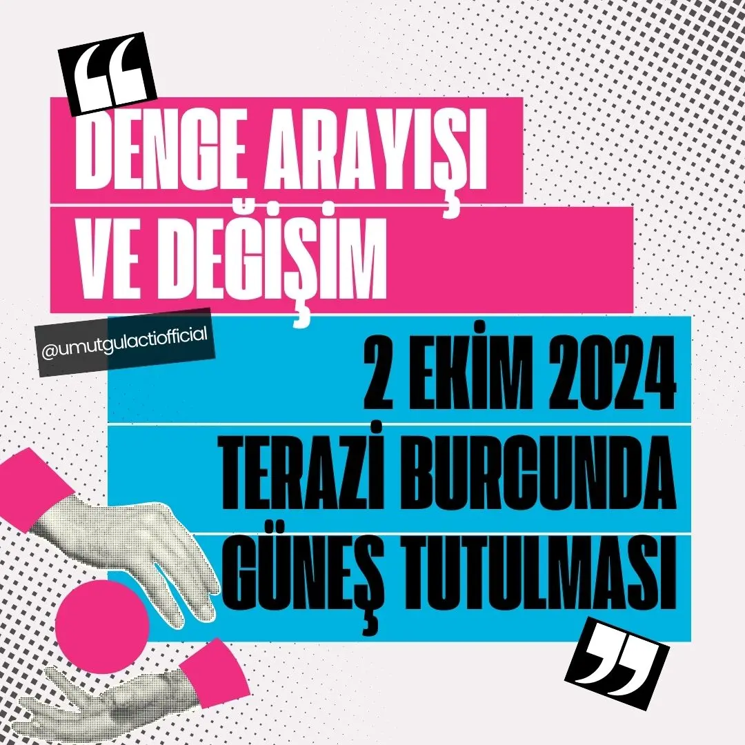 2 Ekim 2024 Terazi Burcunda Güneş Tutulması